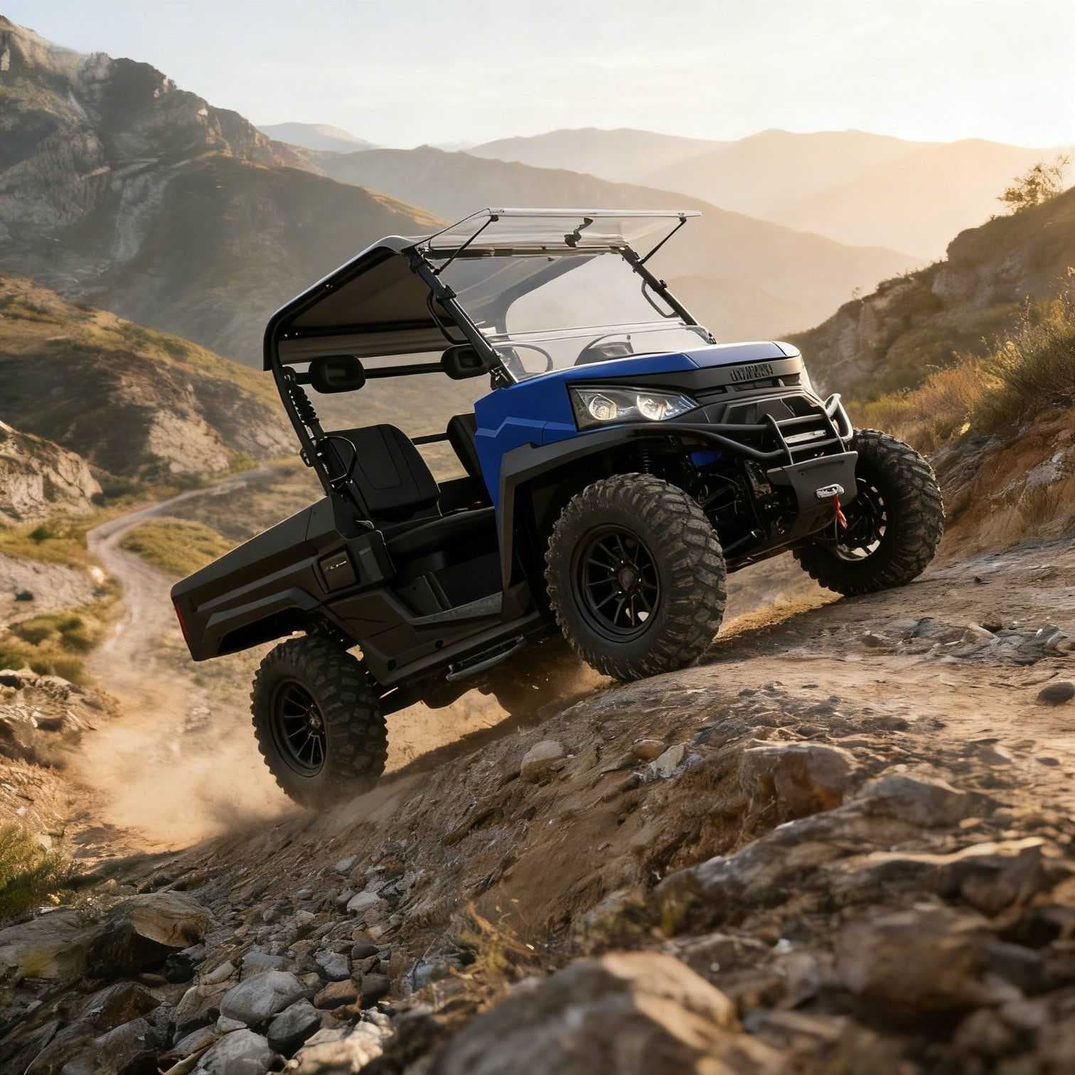 10KW AC मोटर 4WD UTV 73.6V 400mm Wading 80-100km दायरा