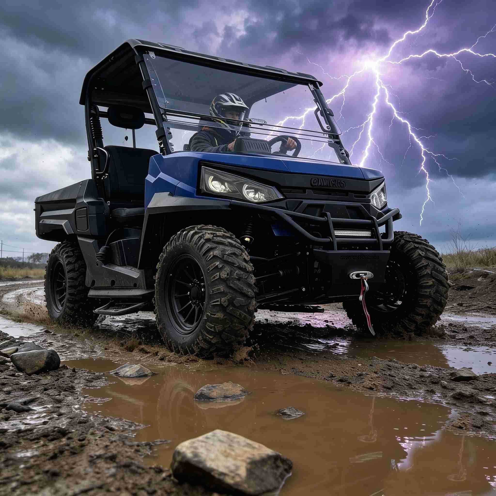 संयुक्त राज्य अमेरिका शिकार 350kg डम्प बेड 20KW शिखर को लागि 10KW AC मोटर 4WD UTV