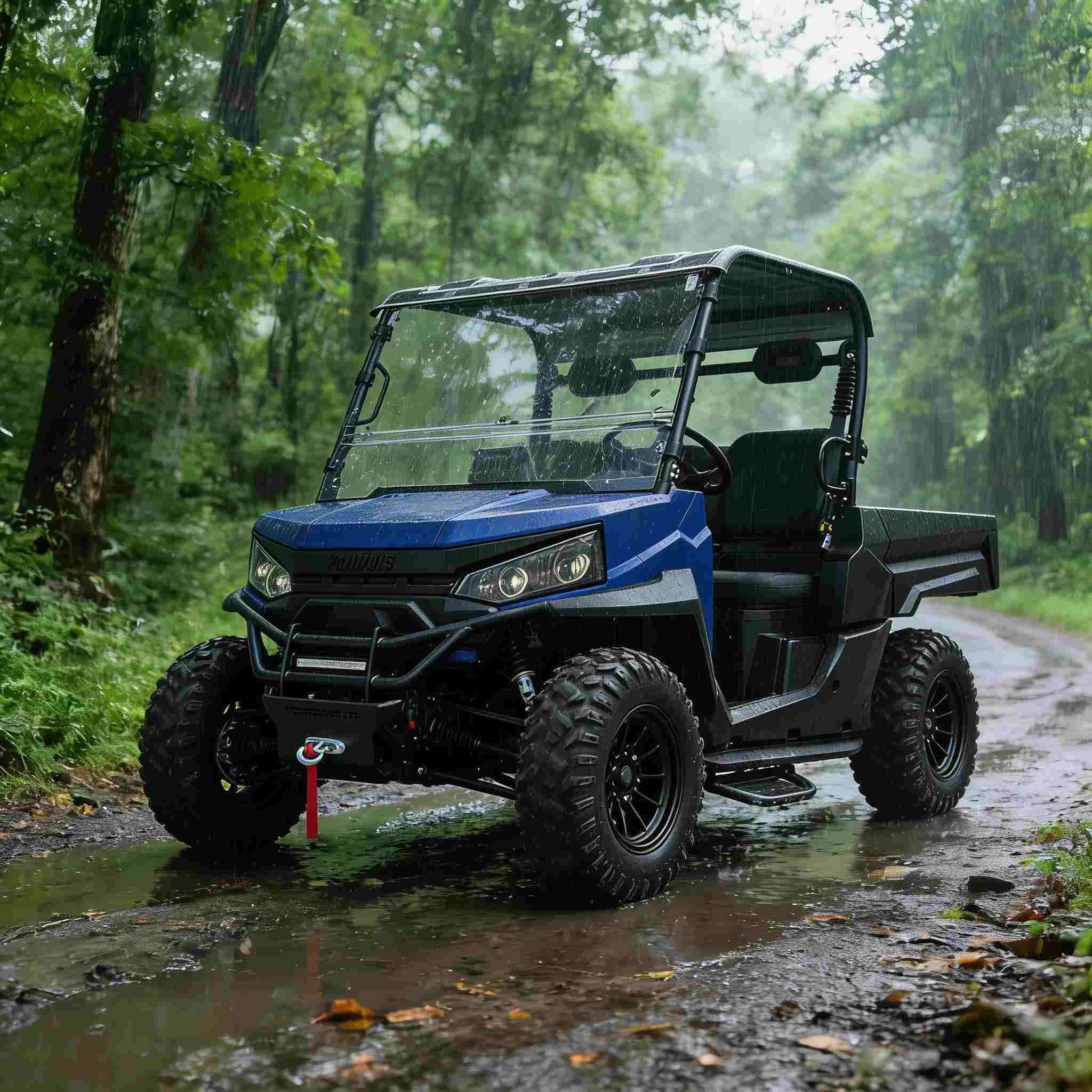 20KW पीक पावर 1000kg टोविङको लागि इलेक्ट्रिक UTV 4WD