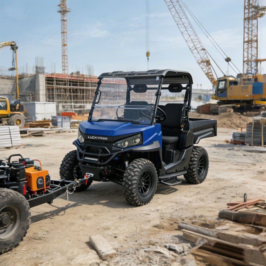 शिकारको लागि इलेक्ट्रिक UTV 4WD 73.6V 150Ah EPS पावर स्टीयरिङ