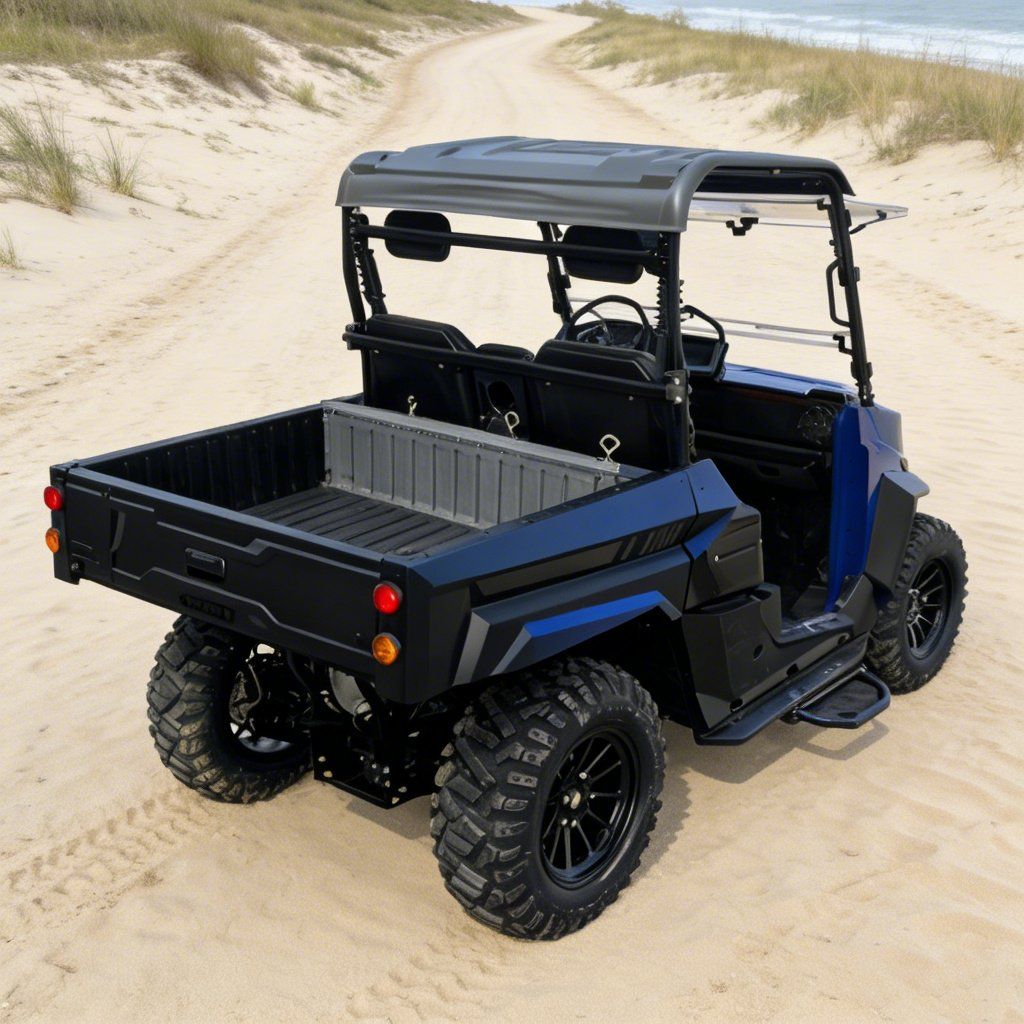 जागिरको लागि इलेक्ट्रिक UTV 4WD 14 इन्च टायर 73.6V 20KW पीक पावर