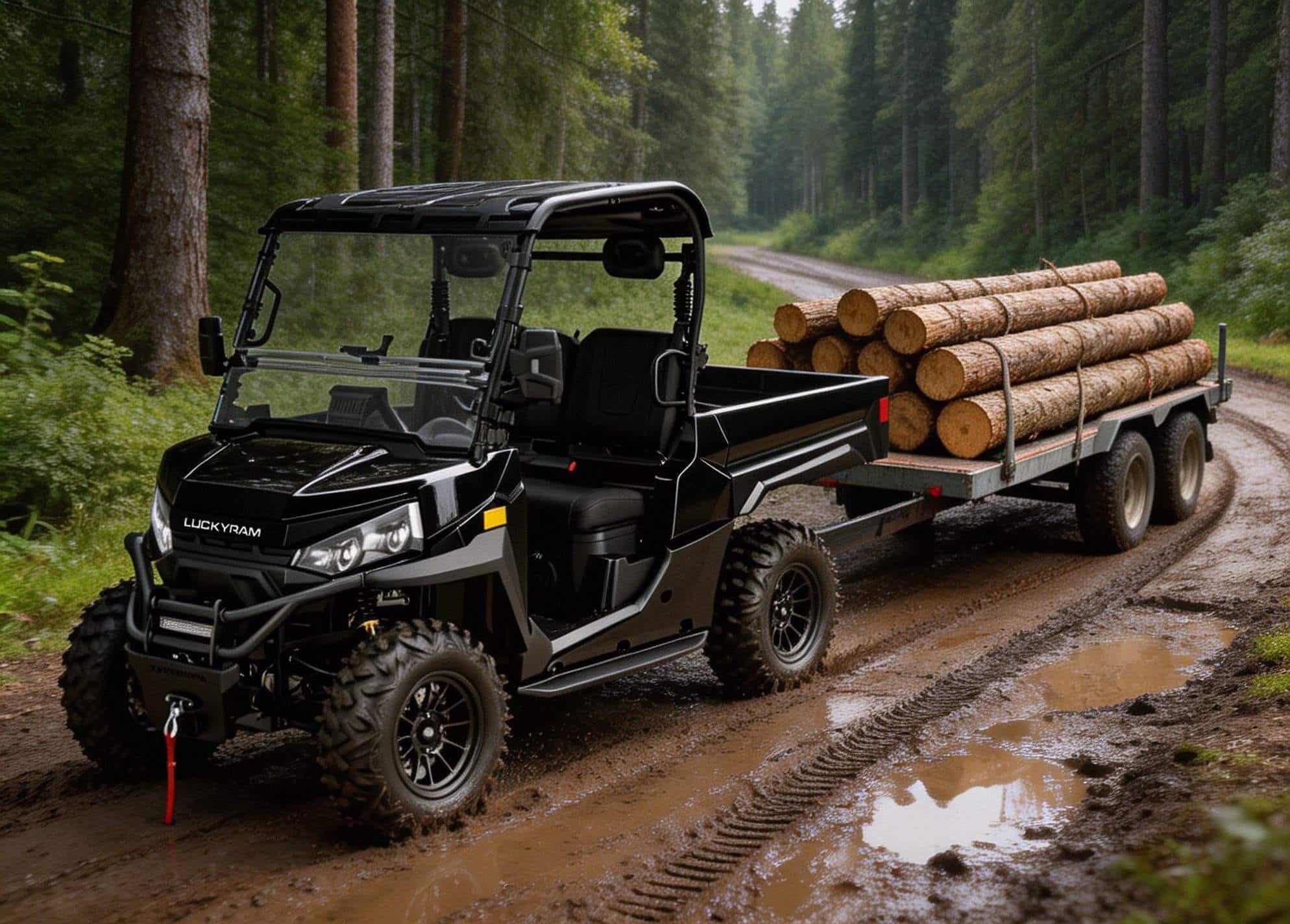 फार्म हेभी ड्यूटी UTV 4WD 10KW AC मोटर 73.6V 400A नियन्त्रक