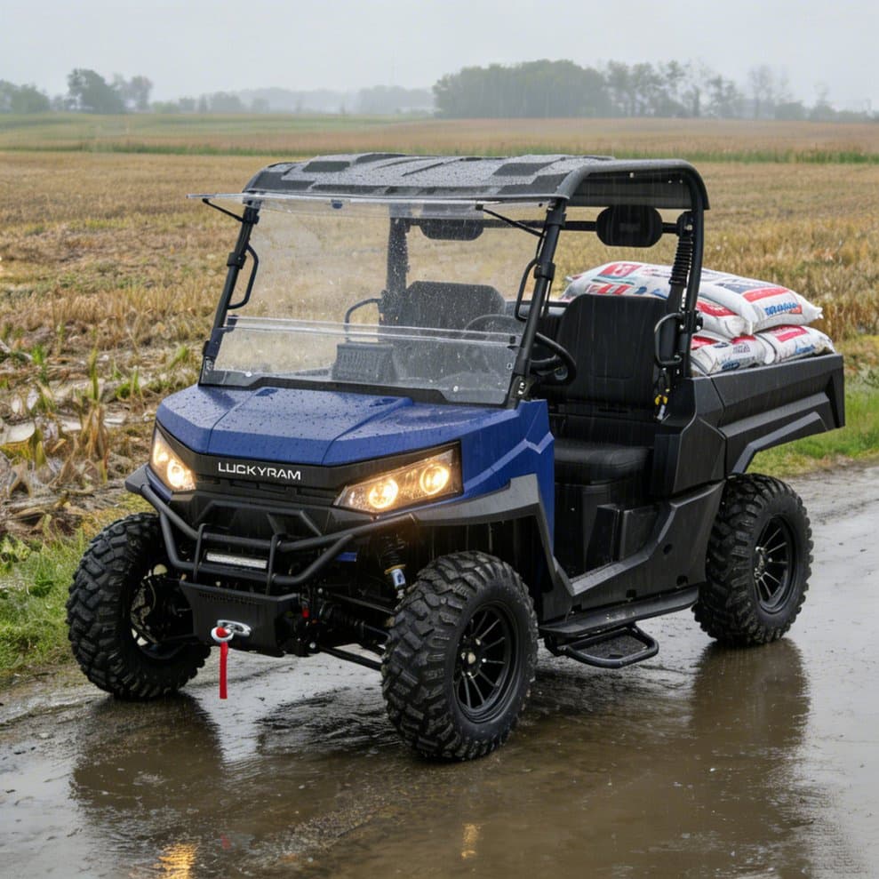 शक्तिशाली 4WD फार्म UTV लिथियम ब्याट्री EPS 350kg लोड हुँदै 400mm Wading